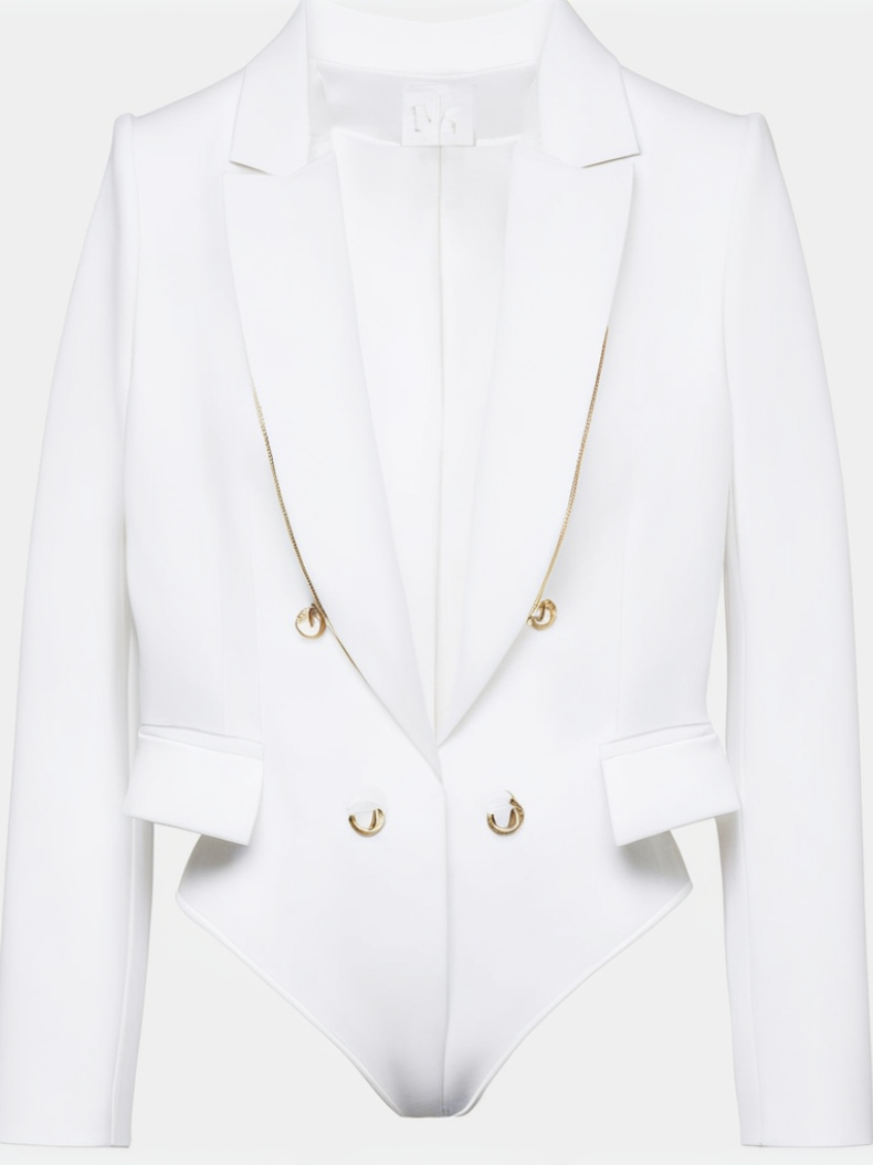 Diamond-Back Tailored Blazer Playsuit